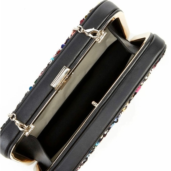 Kate Spade Tonight Sequins Embellished Leather Crossbody Clutch NWT $228 - Picture 4 of 11